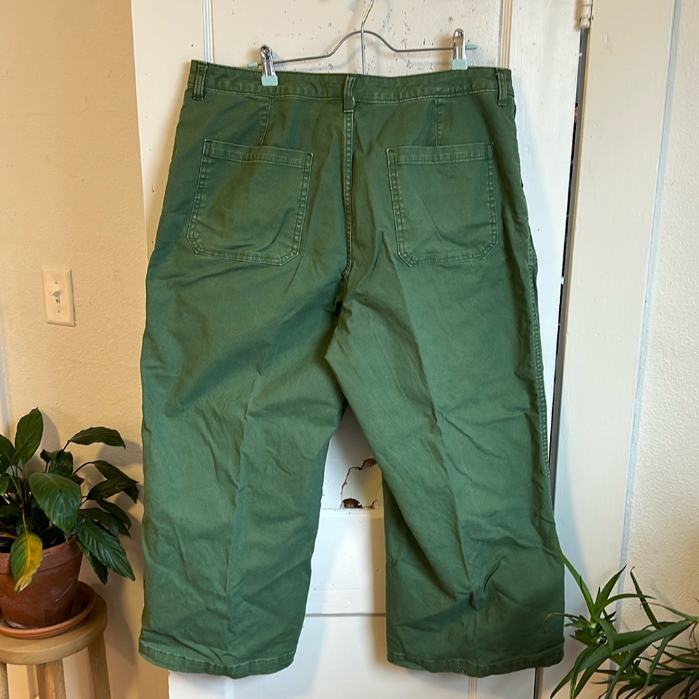 Plus green wide leg jeans - Picture 2 of 2